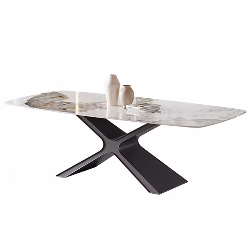 Claudia-X字型岩板 / 雲石餐桌