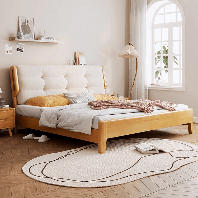 Rosemary-Cloud Solid Wood Bed Frame Rosemary-雲朵實木床架 - Image 2