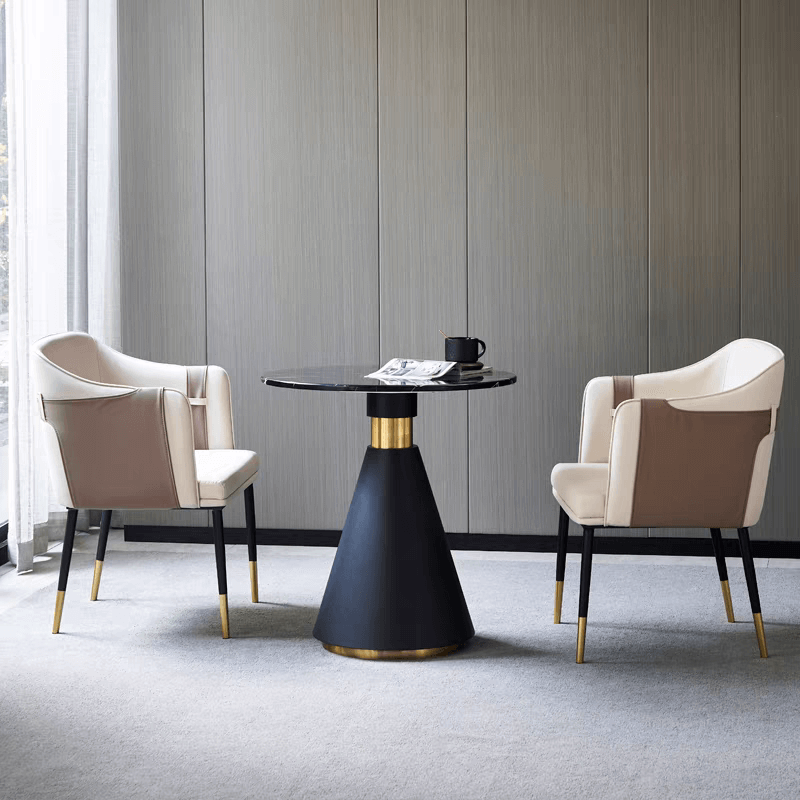 Llywelyn 岩板圓形洽談桌 3 1