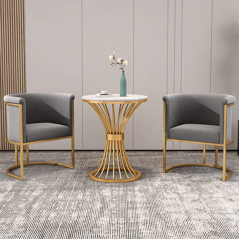 Maurice 岩板圓形洽談桌 8 1