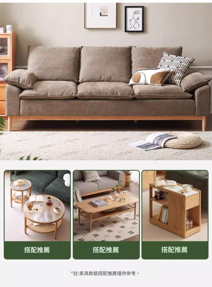 Newton 陽光日式實木梳化 37 01236