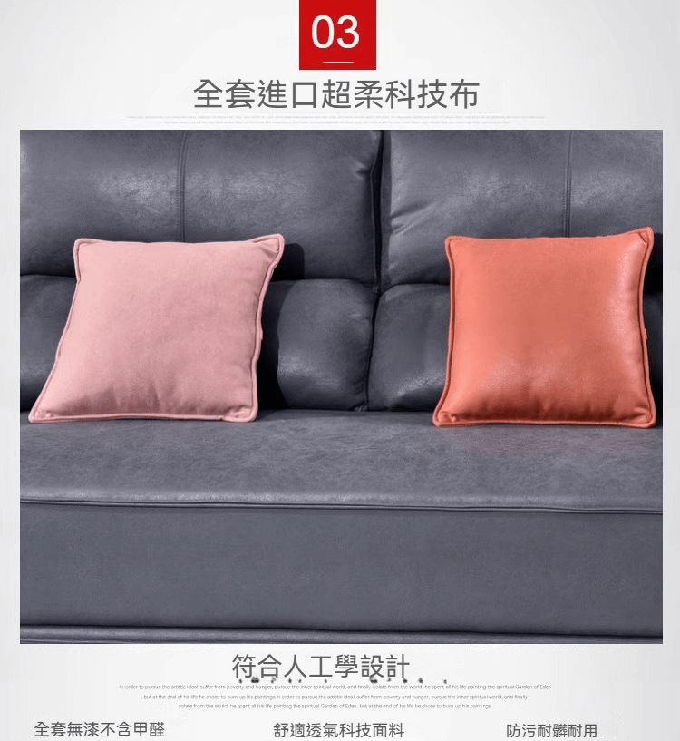 Adelina 撞色科技布梳化 31 1