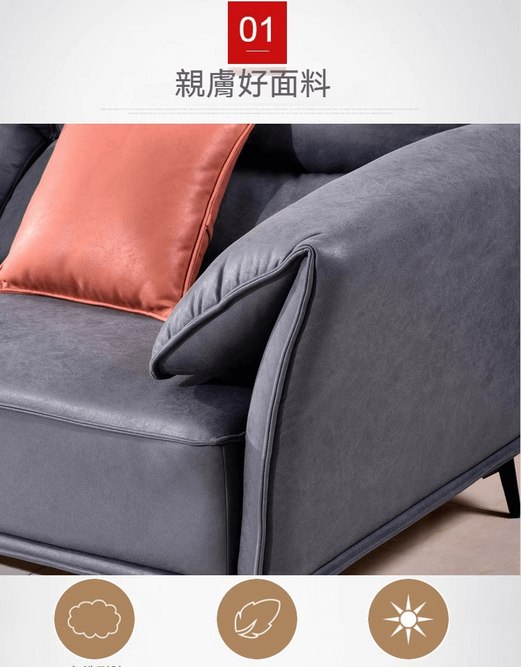 Adelina 撞色科技布梳化 41 1