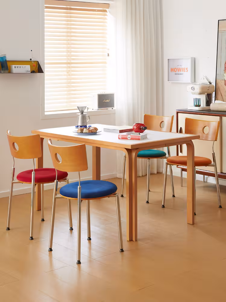 Eva 復古科幻撞色餐椅子 10 converted