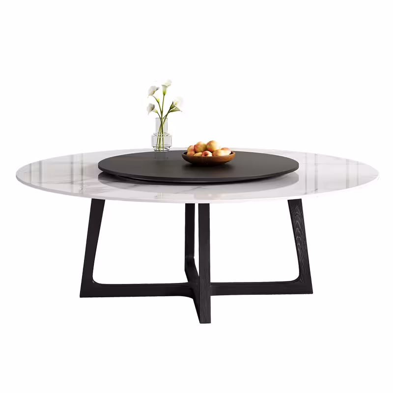 Pancy 圓形轉盤雲石岩板餐枱 2 6 主图6 converted