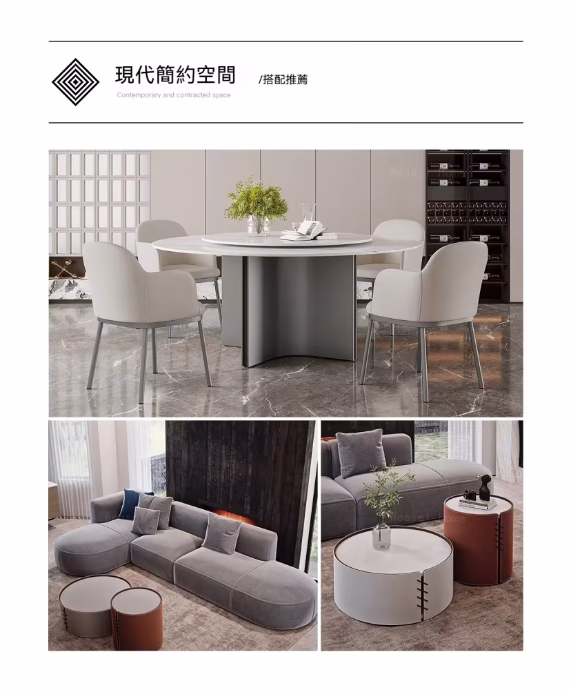 Paula 圓形轉盤雲石岩板餐枱 5 converted 1