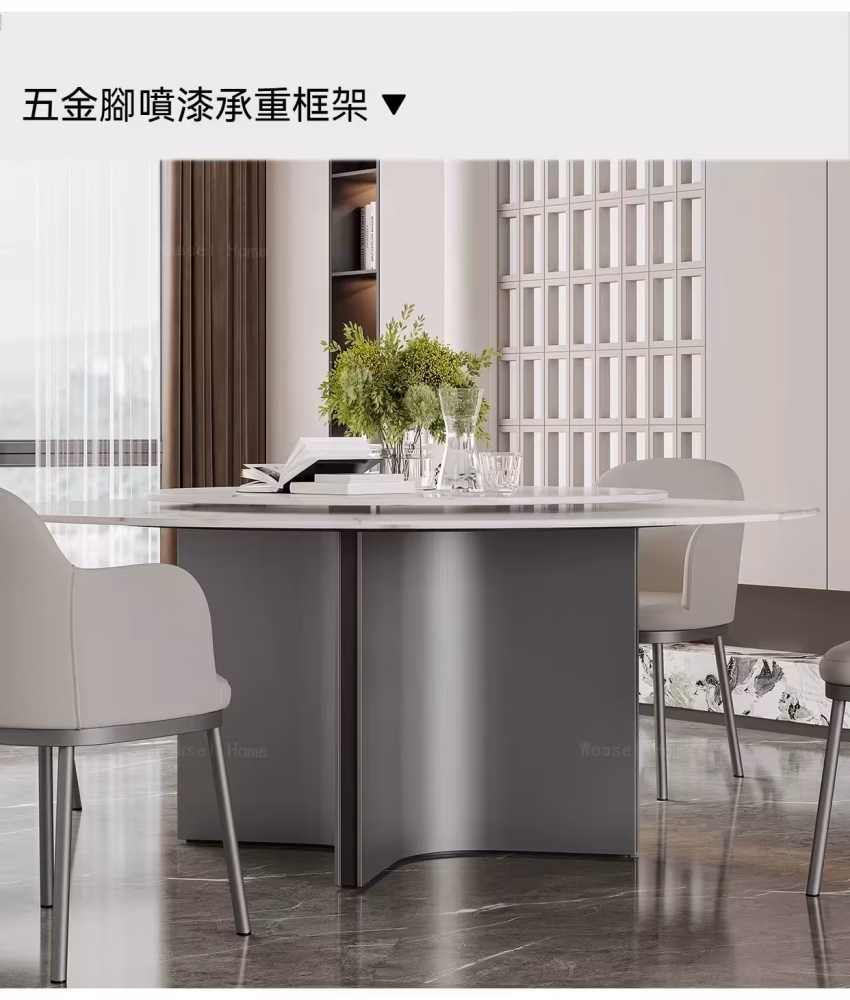 Paula 圓形轉盤雲石岩板餐枱 7 converted 1