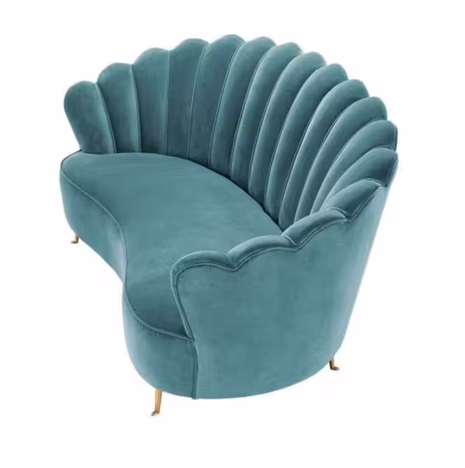 Melinda 輕奢貝殼絲絨布藝梳化 3 converted converted