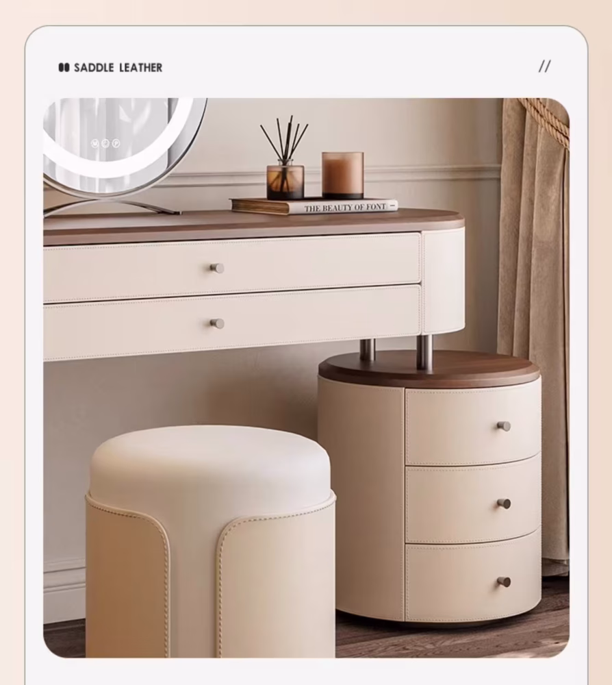 Buck 燕麥奶茶梳妝枱配三鬥櫃 13 converted