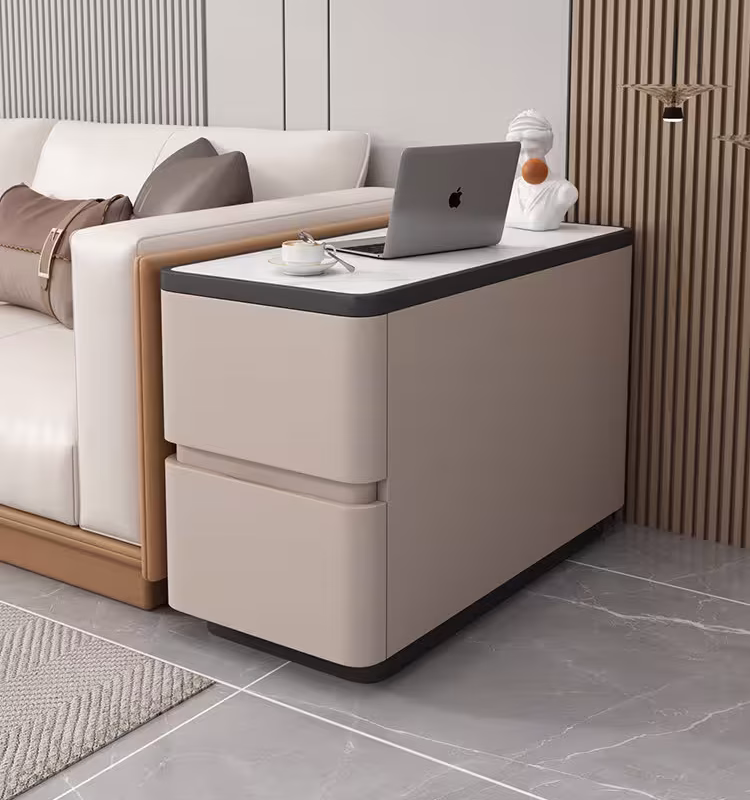 Baird-岩板窄身梳化邊几