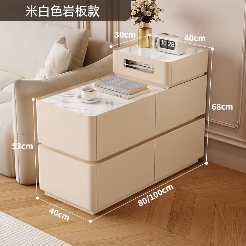 (包送貨包安裝)Camilla-多功能窄身梳化邊櫃(排插+無線充電+夜燈+音箱+密碼鎖) Camilla 窄身梳化邊櫃主图2 2 converted