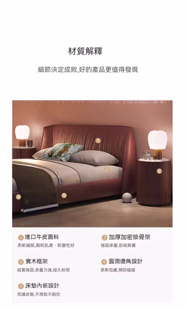 Clarence 齊邊皮革床架 11 converted